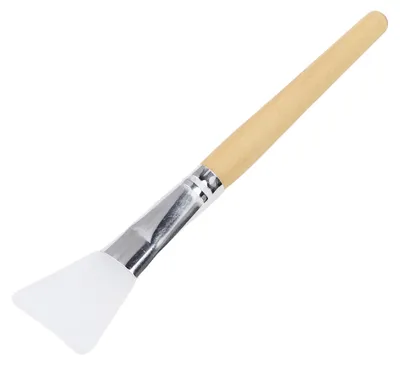 Produktbild von Gesichtsmaskenpinsel, Silikonkopf, rutschfester Holzgriff, Applikator-Werkzeug für die Gesichtsbehandlung
