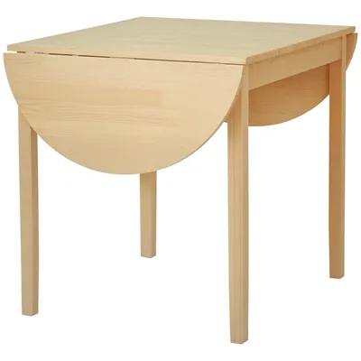 Produktbild von Esstisch aus Holz Klappbar Küchentisch für 6 Personen mit Drop-Leaf-Design 140 x 70 x 75 cm Naturholz