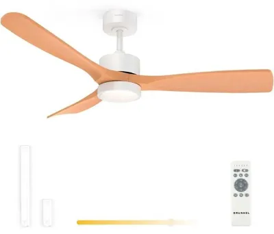 Obrázek produktu pro Grunkel SKYSTYLE52, Domácí vrtulový ventilátor, Dřevo, Bílá, Strop, Plast, Kov, 44 dB, 132 cm