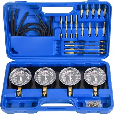 Produktbild von GEKO | Benzinpumpentester, 28tlg, Vakuumtester, Unterdruck Tester, Benzinpumpe mit Schlauch, Vergaser-Synchronisierer