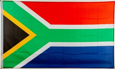 Produktbild von Südafrika Flagge Polyester 150 x 90 cm reißfest doppelt vernäht mit Messingösen