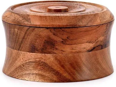 Image de Boîte à bijoux de style antique en bois d'acacia, coffre à trésor, rangement - Organiseur de bijoux, boîte à souvenirs, coffret (127 cm x 127 cm x 762 cm)