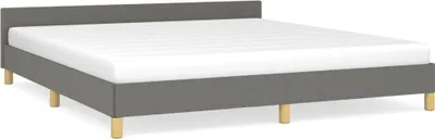 Obrázok produktu pre Posteľ bez matraca tmavosivá 180x200 cm látka