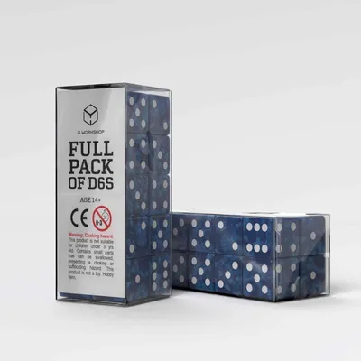 Image de Q Workshop Set de dés Full Pack D6 Cobalt (20)
