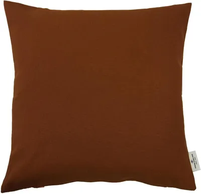 Image de TOM TAILOR Housse de coussin décoratif DOVE Marron foncé 50 x 50 cm