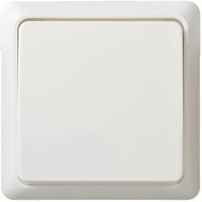 Produktbild von Elso Taster 10A komplett RENOVIERUNG Schraubklemme reinweiß 512104