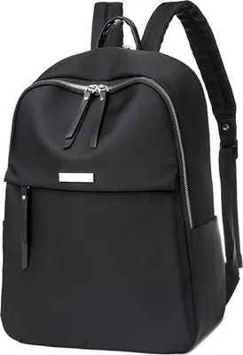Produktbild von MODFU Damen-Laptop-Rucksack mit separatem Laptopfach, wasserdichter Computer-Rucksack, passend für 12-Zoll-Laptops, ideal für Reisen, Arbeit und Universität Schwarz