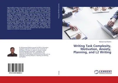 Produktbild von Writing Task Complexity, Motivation, Anxiety, Planning, and L2 Writing