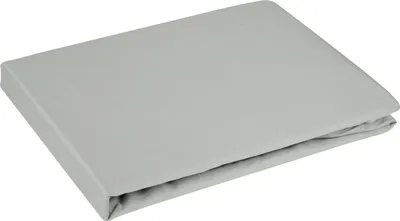 Produktbild von Spannbetttuch DINA mit Gummizug silber 100x200 25cm