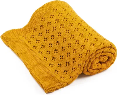 Obrázok produktu pre Bellochi detská deka - 100% bambus - mäkká - 100x80 cm - ažurový - musta