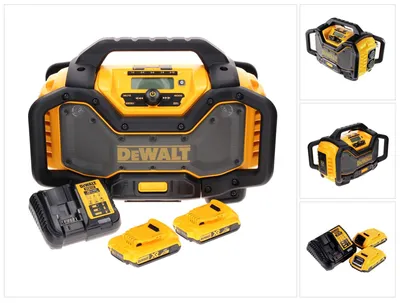 Produktbild von DeWalt DCR 027 D2 Akku Radio DAB+ 10,8-18,0 V + 2x Akku 2,0 Ah + Ladegerät