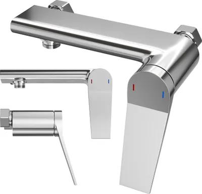 Produktbild von Granitan | Duscharmatur SELVA - Chrom - Modernes Design - Hochwertige Messingarmatur
