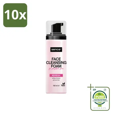 Produktbild von 10 x Sence Gesichtsschaum für empfindliche Haut - 150 ml - Großpackung - 10 Stücke