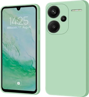 Produktbild von Hülle für Xiaomi Redmi Note 13 Pro+ 5G Case Cover Bumper Silikon Softgrip Schutzhülle Farbe: Türkis