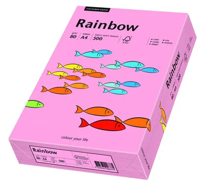 Produktbild von Rainbow Line Papyrus Rainbow - Pink - A4 (210 x 297 mm)