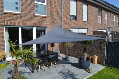 Produktbild von Dreiecksonnensegel 360 cm - Polyester - Farbe anthrazit