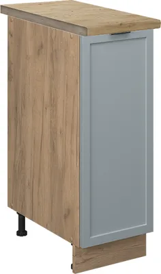 Image de Meuble de cuisine Vicco Fame-Line Bleu clair-gris 30cm , PT Chêne, Model 50836