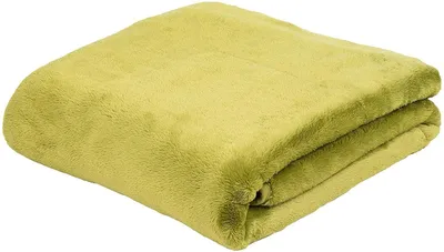Produktbild von Kuscheldecke 100% Polyester Premium Cashmere Feeling 180 x 220 cm - Limonegrün