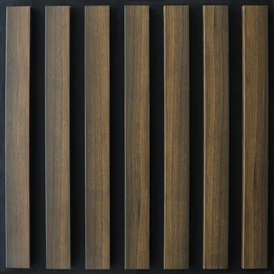 Zdjęcie produktu dla Lamel na filcu 50x50 7L Orzech trend/Columbia Panel dekoracyjny-Akustyczny
