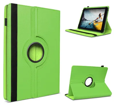 Produktbild von Tablet Hülle für Pritom M10 Tasche Schutzhülle Case 360 Grad Drehbar 10,1 CoverFarbe 360 Uni:Grün