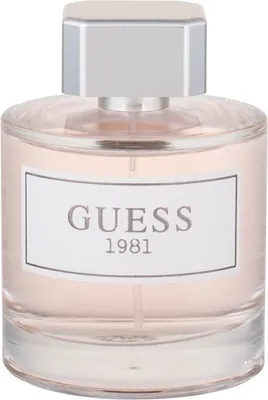 A bottle of Guess 1981 Eau de Toilette for women.
