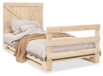 Obrázok produktu pre vidaXL Posteľ z masívneho dreva s čelom 100x200 cm Borovica