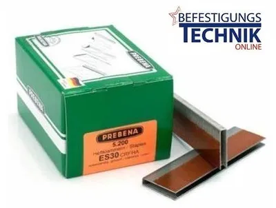 Image de 5200 Agrafes Prebena ES30CRFHA inox pour 2XR-ES40 2P-ES40SDS KL-17