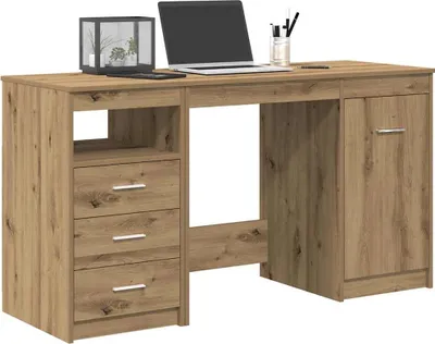 Obrázek produktu pro Maison Exclusive – psací stůl se skříňkou Artisan Oak Engineered Wood