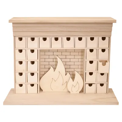 Produktbild von Adventskalender Kamin 46,5 x 33 cm