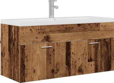 Zdjęcie produktu dla vidaXL Szafka łazienkowa z drewna odzyskanego 100 x 38,5 x 46 cm materiał drewnopochodny