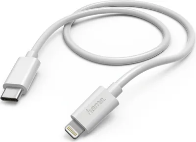 Produktbild von Schnelllade-/Datenkabel, USB Type-C auf Lightning, 1 m, Weiß (00183295)