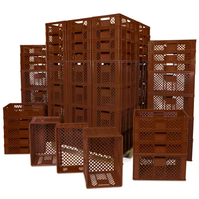 Produktbild von Eurobehälter / Bäckerkiste, 42x 600x400x150mm, 36x 600x400x320 mm, braun