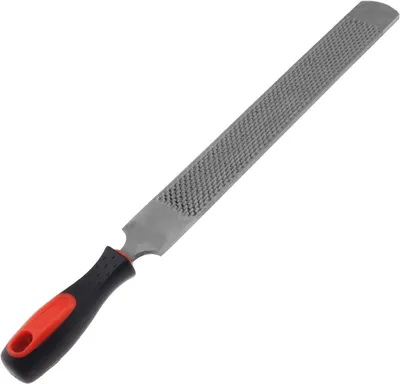 Productafbeelding van Dubbelzijdige Hoefrasp - Paardenverzorging Tool - Hoefonderhoud Paarden - Grof Medium Snede - 35cm Lengte - Zwart