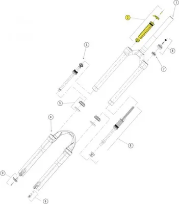 Image de Amortisseur Manitou ABS+ pour fourche à suspension de 32 mm – Amortisseur de mise à niveau pour une fourche à suspension précise...