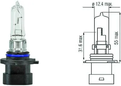 Produktbild von 1x DIEDERICHS LID10028 HB3A Scheinwerfer Glühlampe 60W 12V P20d