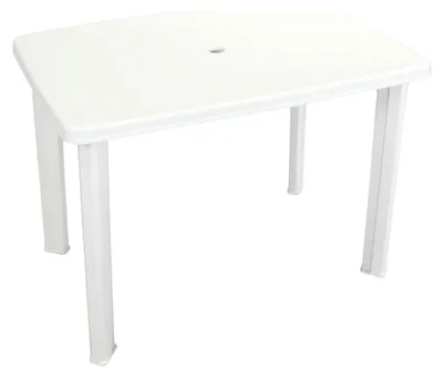Produktbild von Gartentisch Weiß 101 x 68 x 72 cm Kunststoff Gartentisch Ausziehbar Outdoor Tisch Gartentische Terrassentisch Gartentisch HöHenverstellbar