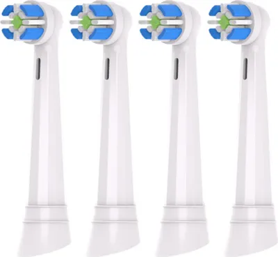 Obrázok produktu pre KOMA NK19 - Náhradné kefkové hlavice kompatibilné s Braun Oral-B iO Ultimate Clean, biele, 4 ks