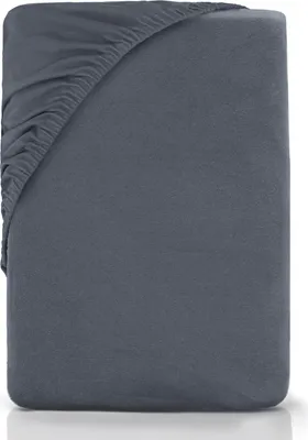 Produktbild von NatureMark Spannbettlaken gebürstete Mikrofaser, 100% Polyester Anthrazit 180 X 200