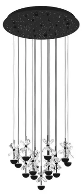 Obrázok produktu pre Čierna závesná lampa Pianopoli 2, priemer 50 cm