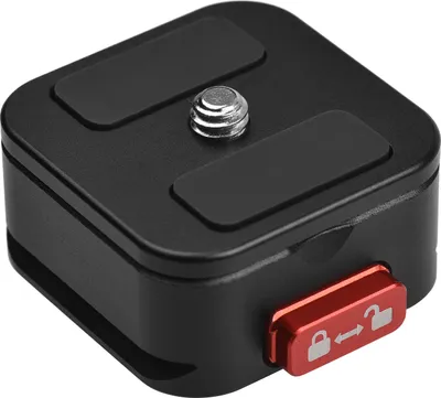 Produktbild von Schnellwechselplatte aus Aluminiumlegierung, Stativ, QR-Platte, Kamerahalterung, Schnelleinrichtung mit 1/4-Zoll-Schraube fuer DSLR-Kamera