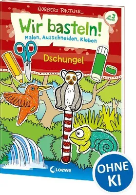 Produktbild von Wir basteln! - Malen, Ausschneiden, Kleben - Dschungel
