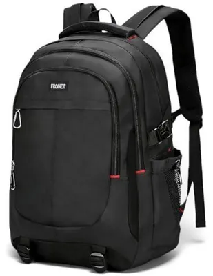 Productafbeelding van Rugzak voor scholieren, jongens, met laptopvak, zwart, 50 cm