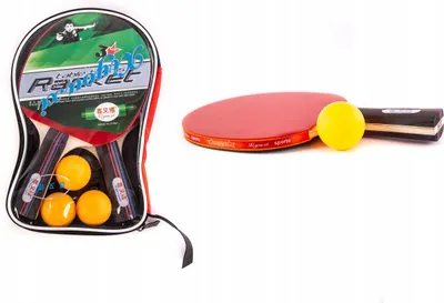 Image de Set de tennis de table 2 raquettes et 3 balles - Set de raquettes de ping-pong en bois pour les loisirs et les jeux