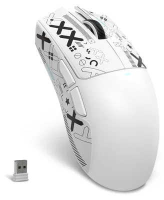 Image de Souris de jeu sans fil, 22000 DPI, 59 g, blanche