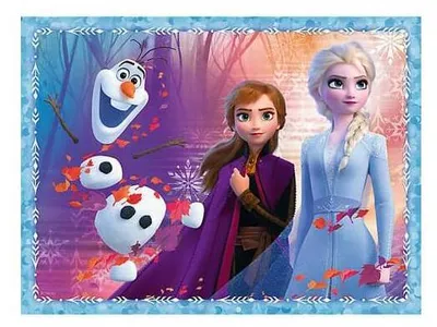 Produktbild von Disney Frozen II Puzzle-Set mit Memo, 30 + 48 Teile, 24 Karten, ab 4 Jahren