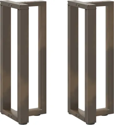 Zdjęcie produktu dla Nogi do stołu konsolowego w kształcie litery T 2 szt. Czarne 38x25x(72-73) cm Stal