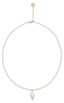 Produktbild von NAHIMA damen halskette - roségold weiss NAHIMA damen halskette - roségold weiss, onesize