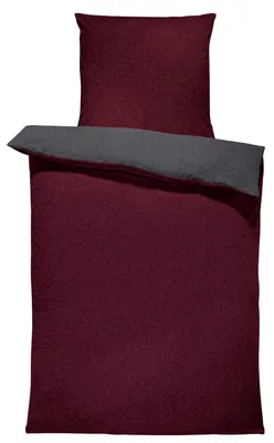 Produktbild von Winter Bettwäsche Doubleface Uni Wende kuschelig flauschig warm weich Fleece