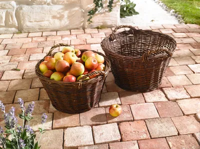 Produktbild von Füllkorb Natur Weide Ø 50x28cm – Erntekorb