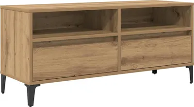 Image de vidaXL Armoire TV avec tiroirs Chêne Artisan 100 x 34,5 x 44,5 cm